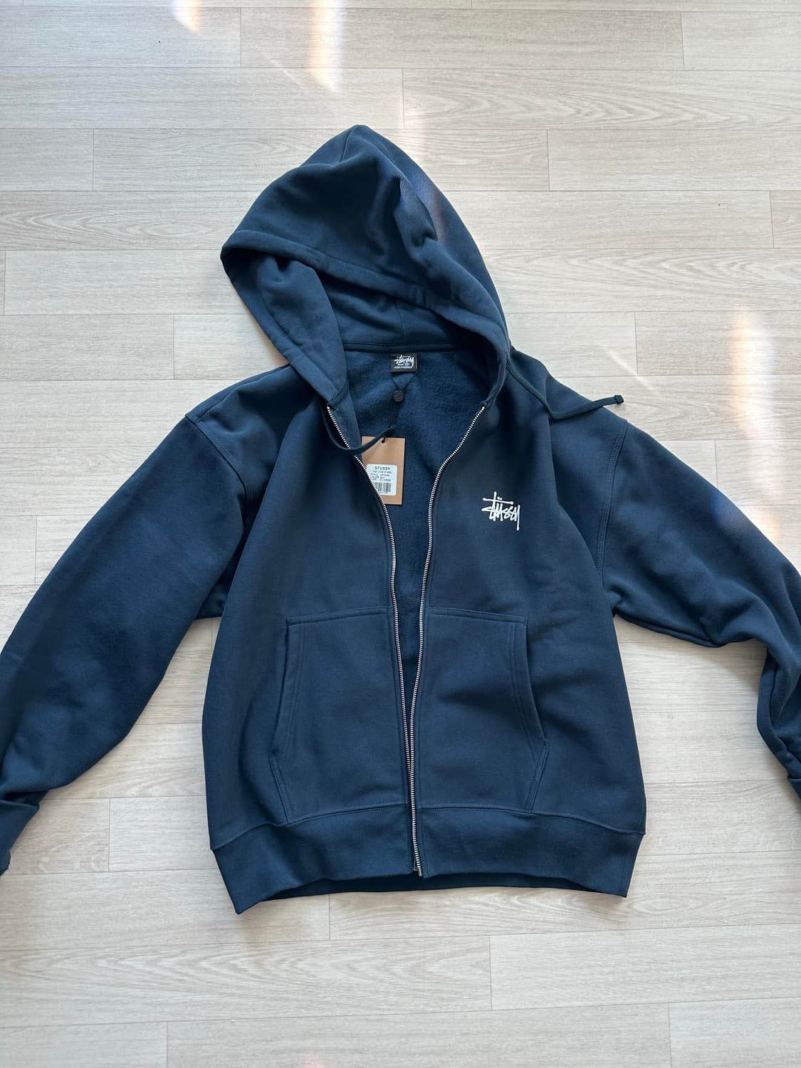 STUSSY BASIC STÜSSY ZIP HOODIE (XL) 상품이미지3
