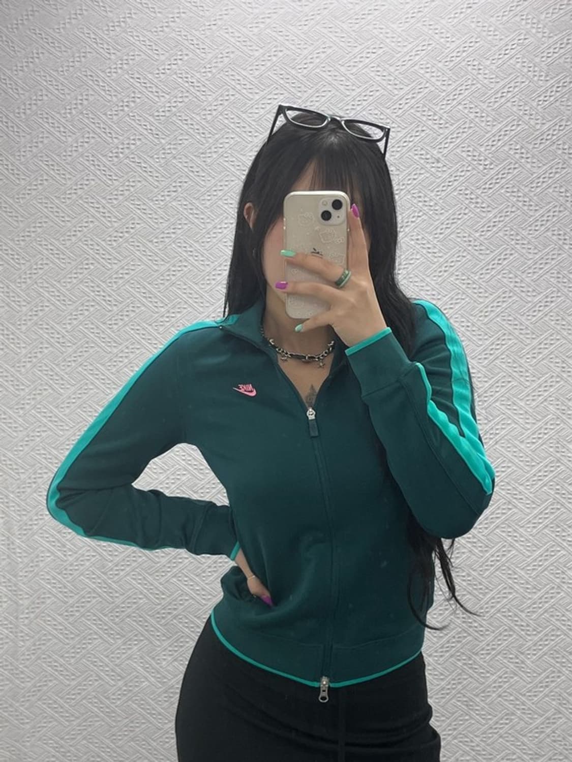 나이키 00's Y2K 딥그린 민트 져지 집업 M C07054 상품이미지1