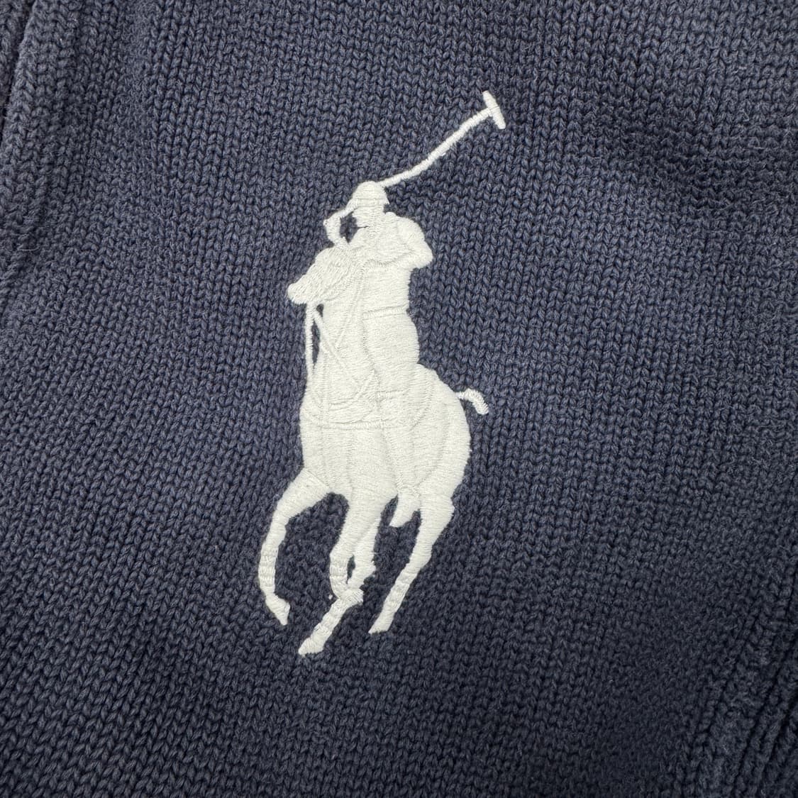 M 폴로 랄르포렌 빅포니 네이비 투웨이 니트 집업 상품이미지3