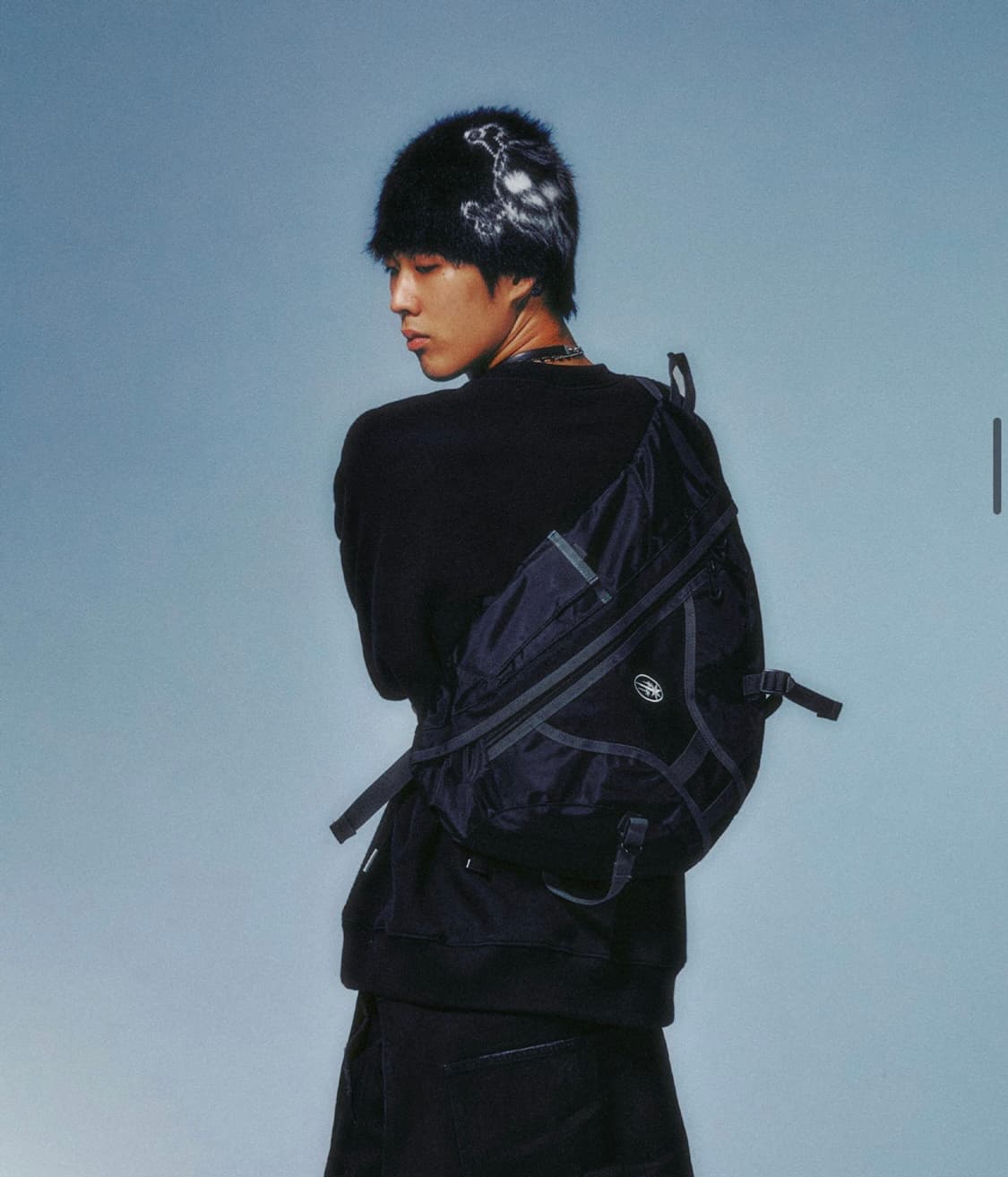 나이스고스트클럽 NGC 슬링백 주우재가방 크로스백 블랙 상품이미지1