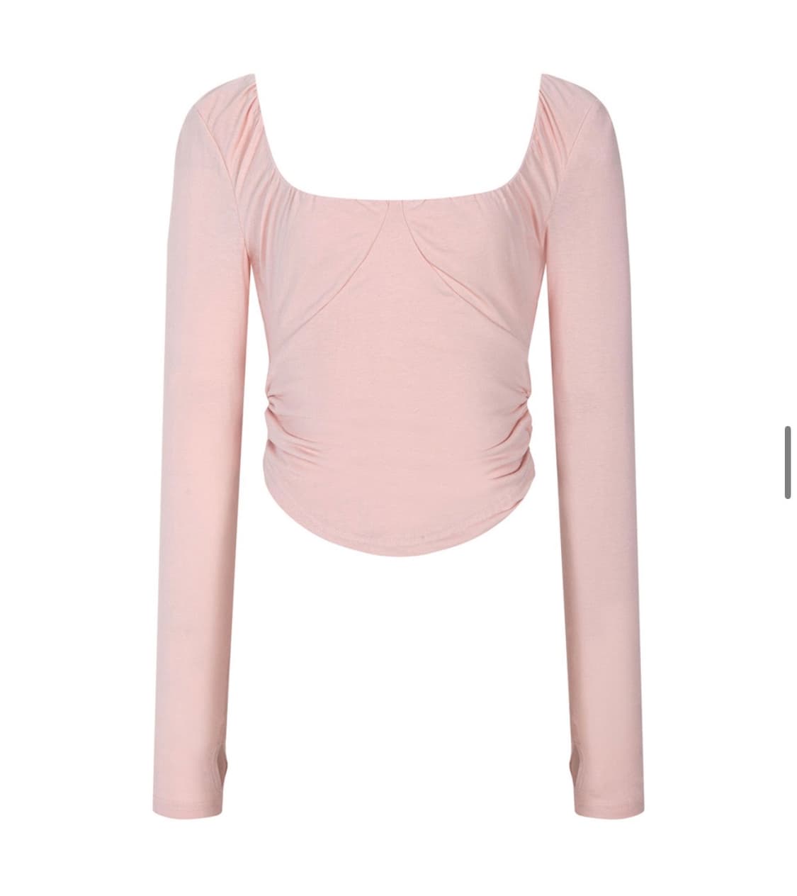 Misty Shirring Long Sleeve Top (Pink) 상품이미지3