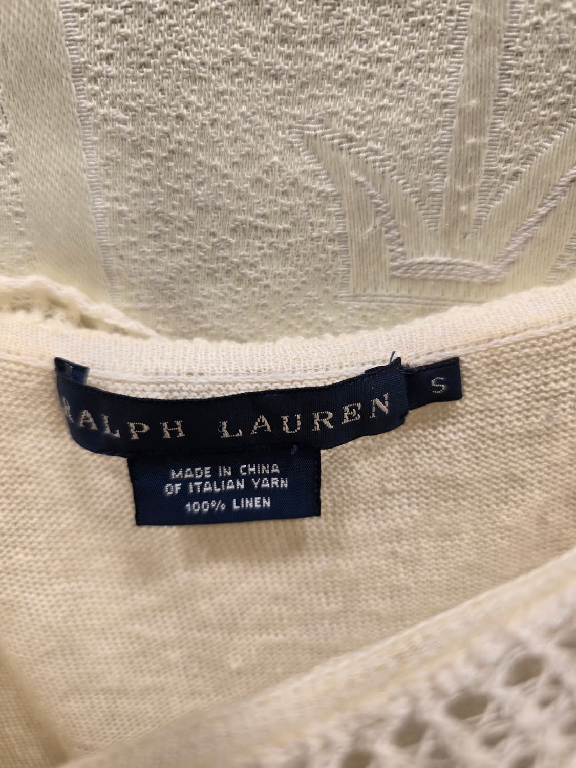 랄프로렌 100% 린넨 프릴 나시 S 사이즈 상품이미지4