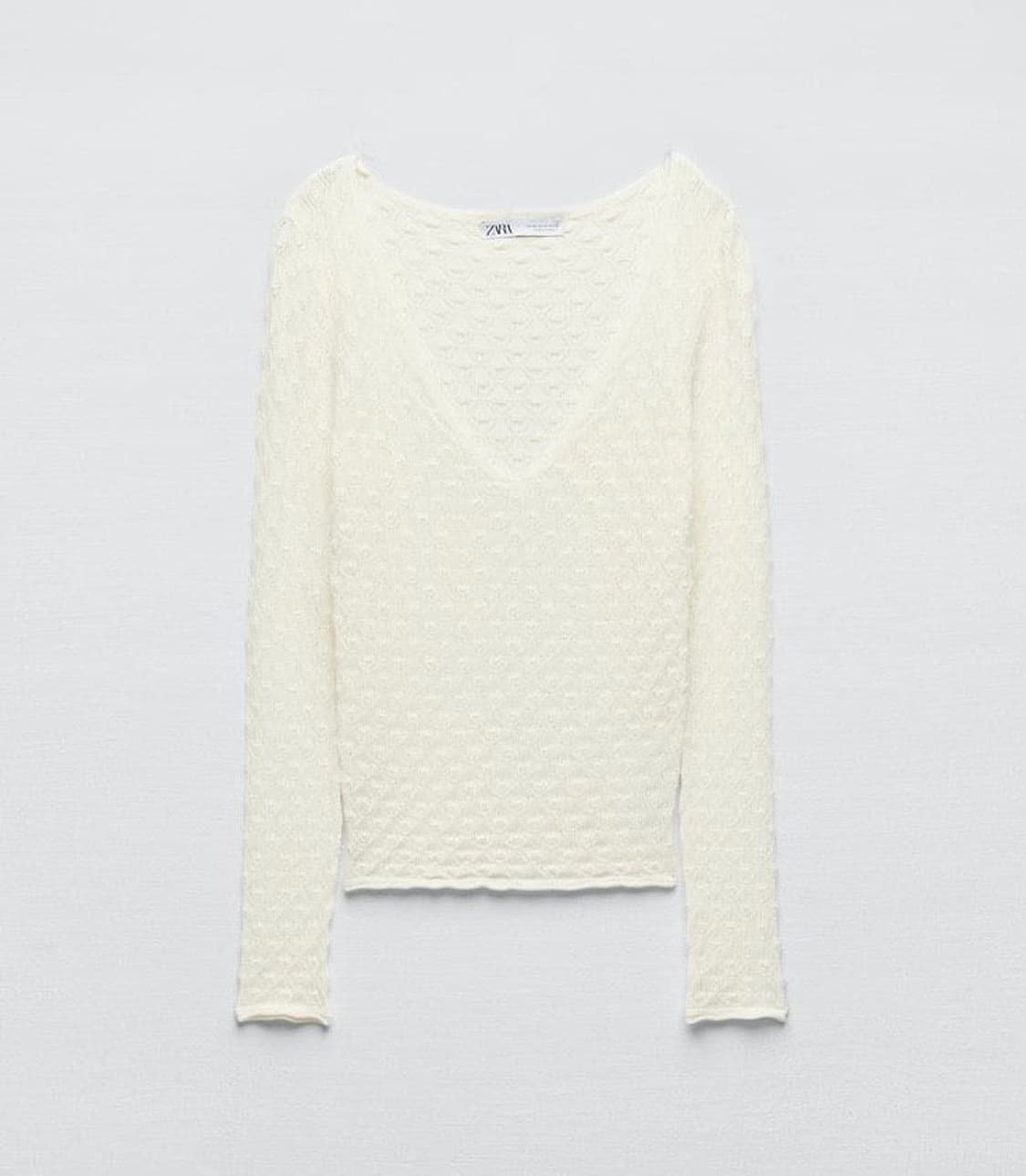 ZARA 자라 포인텔 니트 탑, 자라 크로셰 니트 탑 상품이미지8