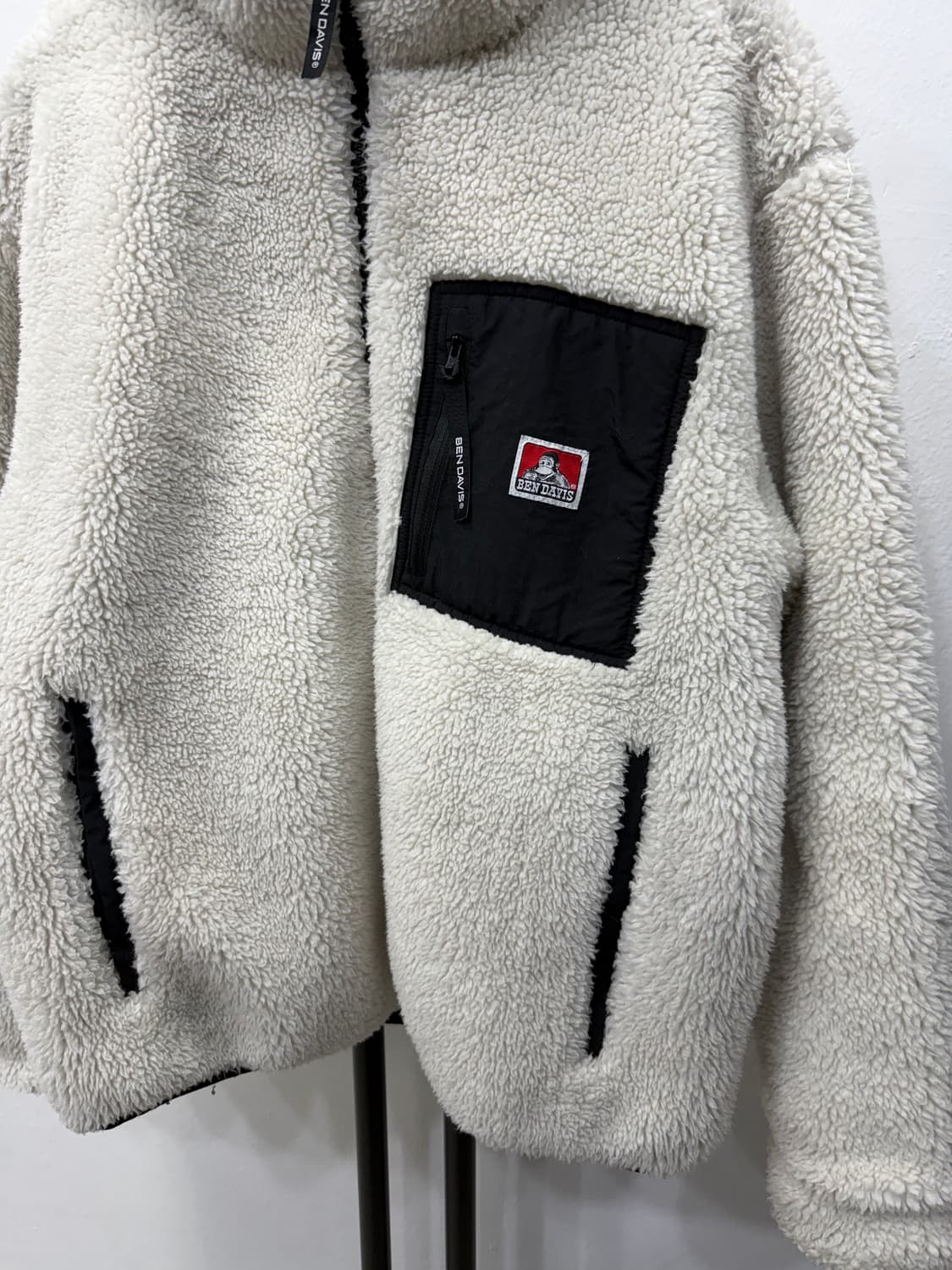 정품) 벤데이비스 리버시블 양털 후리스 자켓 M 상품이미지2