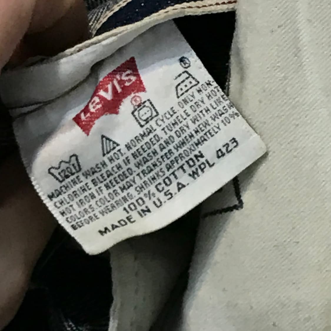 90s usa 리바이스 501xx 워시드 셀비지 데님 팬츠 허리 29 상품이미지9