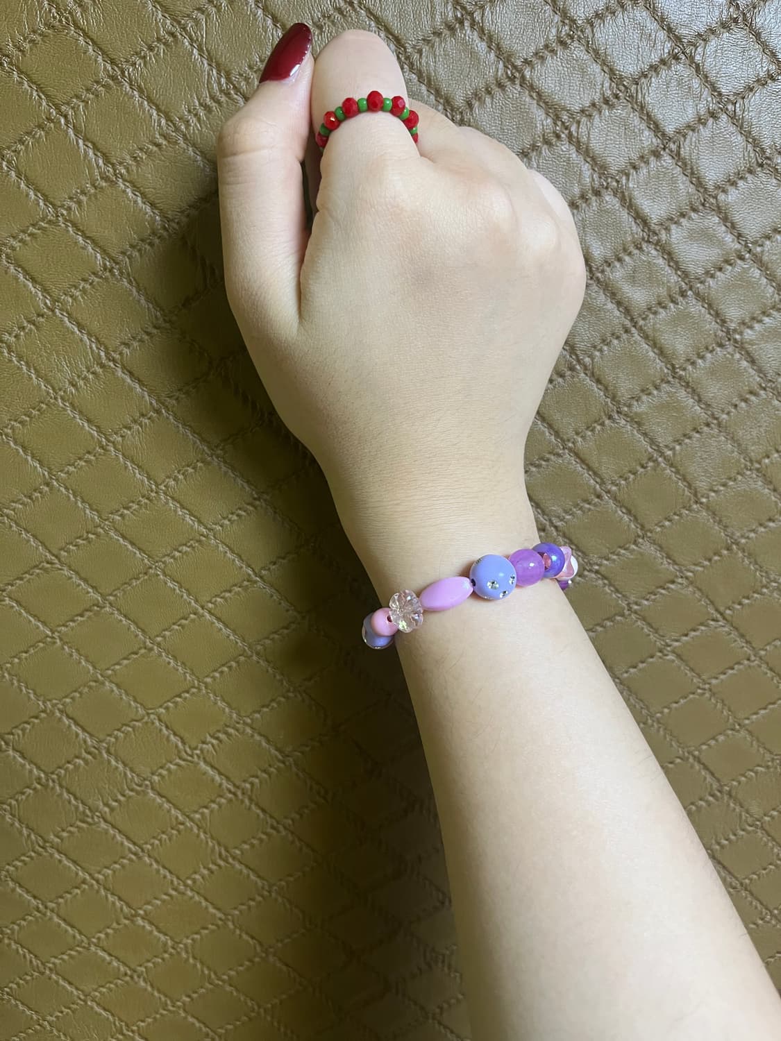 [Handmade] 시그니처🍅🌿비즈반지 상품이미지6