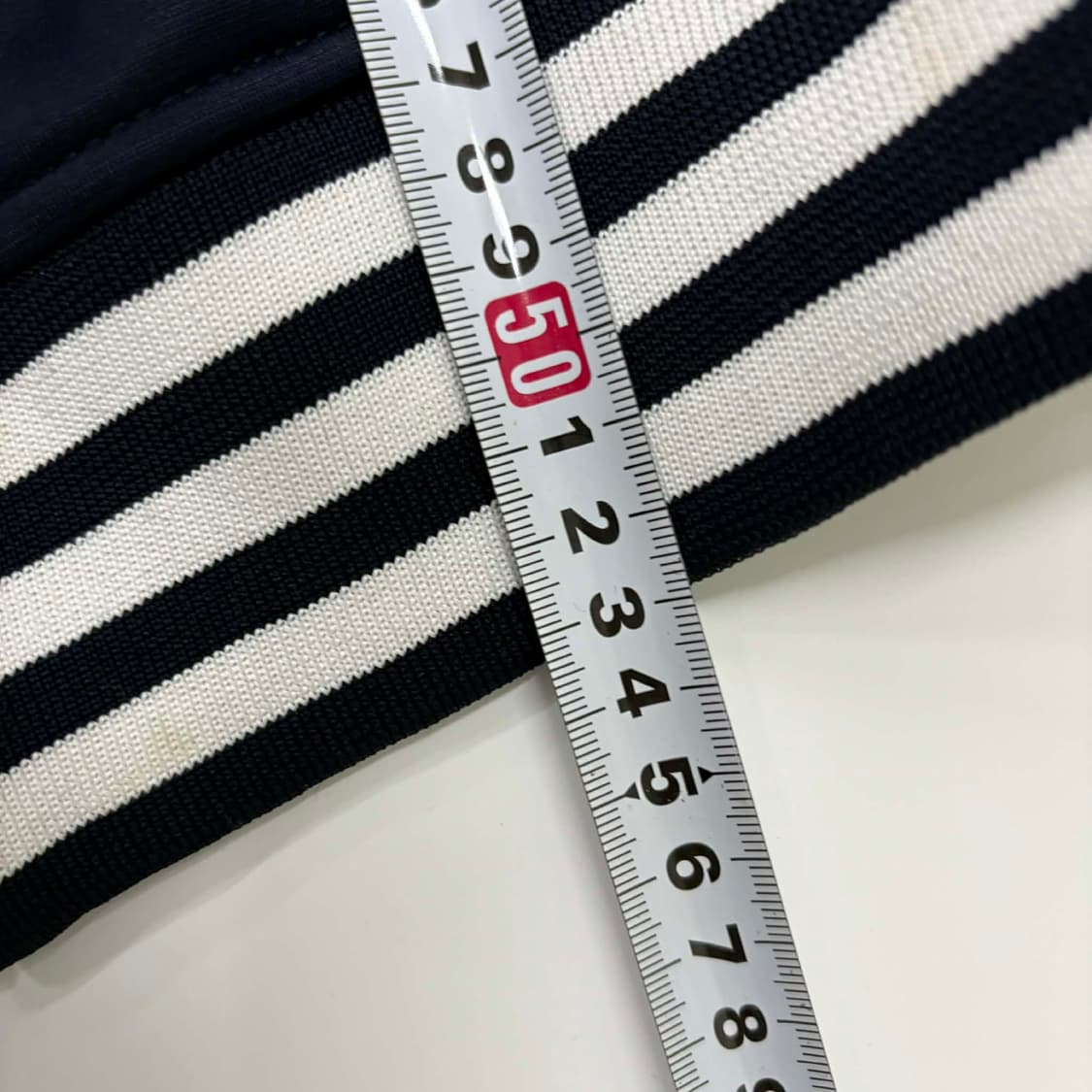 아디다스 일본판 러블리힙 화이트 네이비 걸즈 트랙탑 희귀져지 상품이미지7