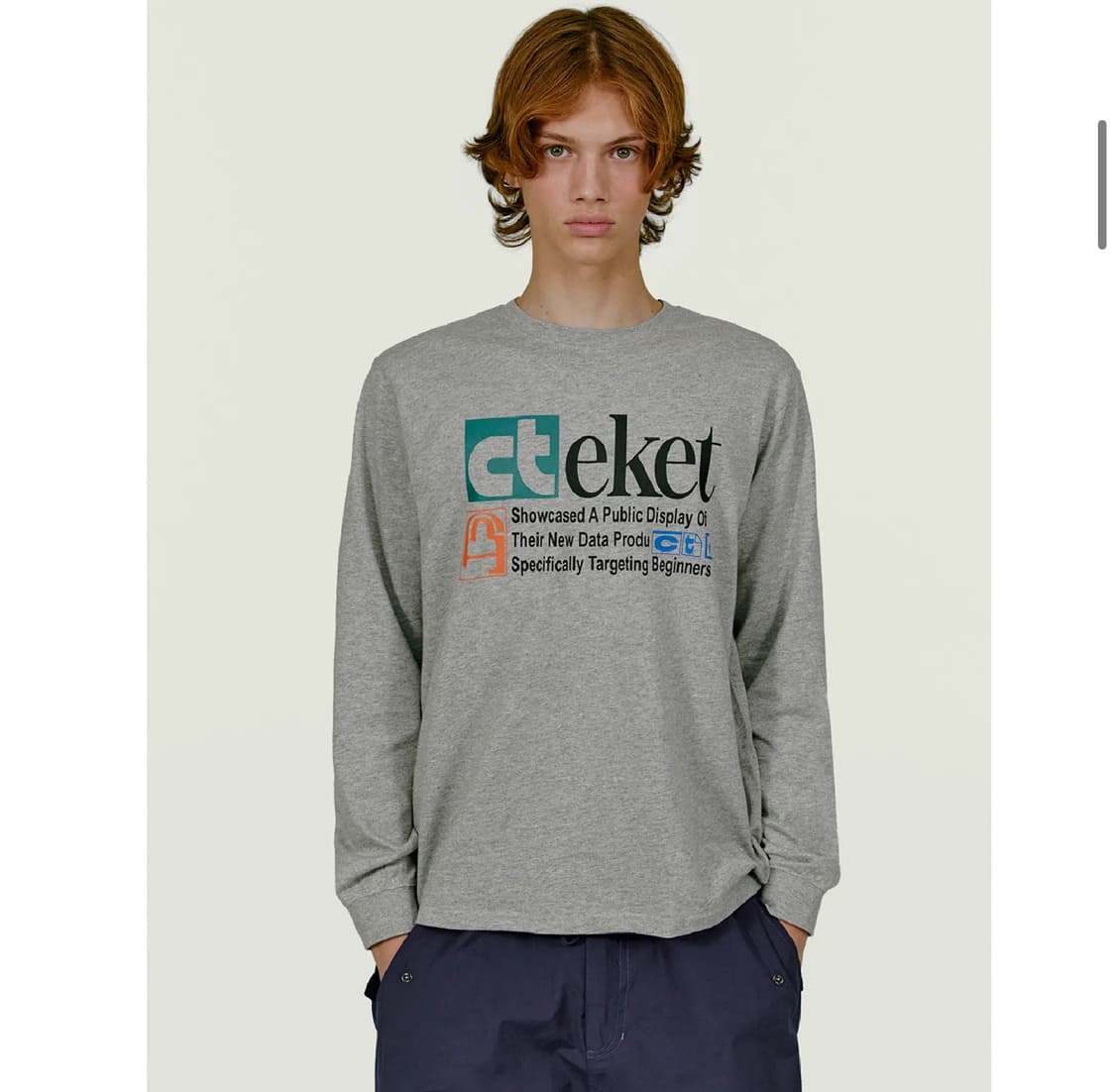 테켓 teket Plan L/S Tee 롱슬리브 티셔츠 상품이미지1
