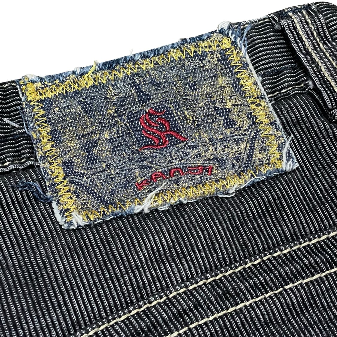 [37] JP빈티지 Kanji 칸지 스트라이프 코듀 데님팬츠 상품이미지2