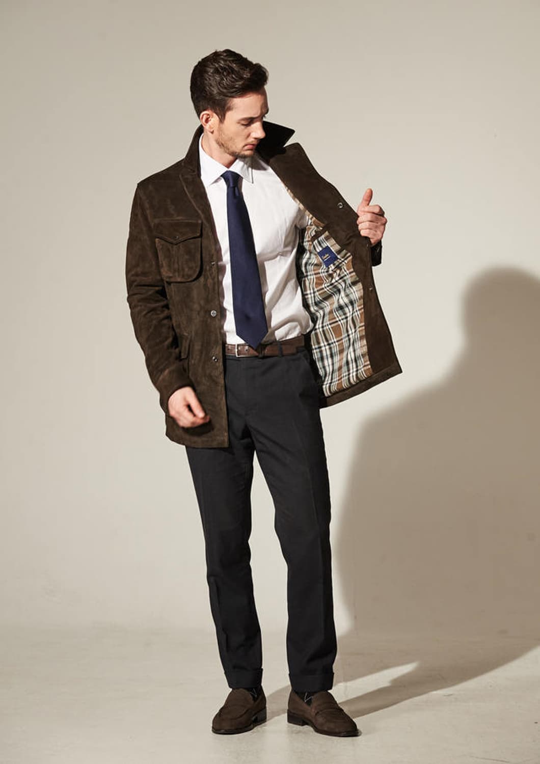 M새상품)첸트로 Centro 남성 스웨이드 자켓 CT-C12 상품이미지4