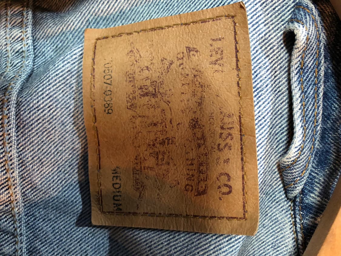 리바이스 90’s 70507 데님 트러거 청자켓 미국판 상품이미지3