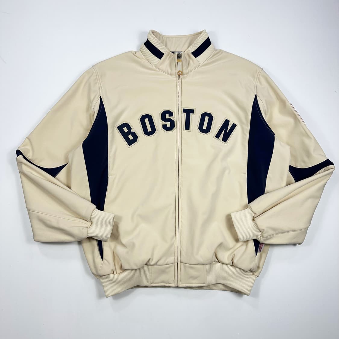 마제스틱 보스턴 아이보리 바시티 스타디움 자켓 (실측 XL) 상품이미지2