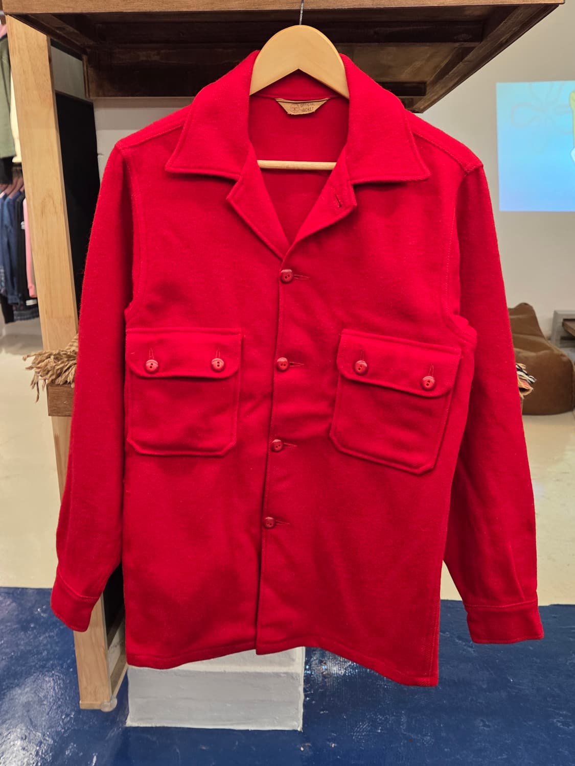 1980s USA 보이스카웃 아메리카 모직 셔츠 상품이미지4