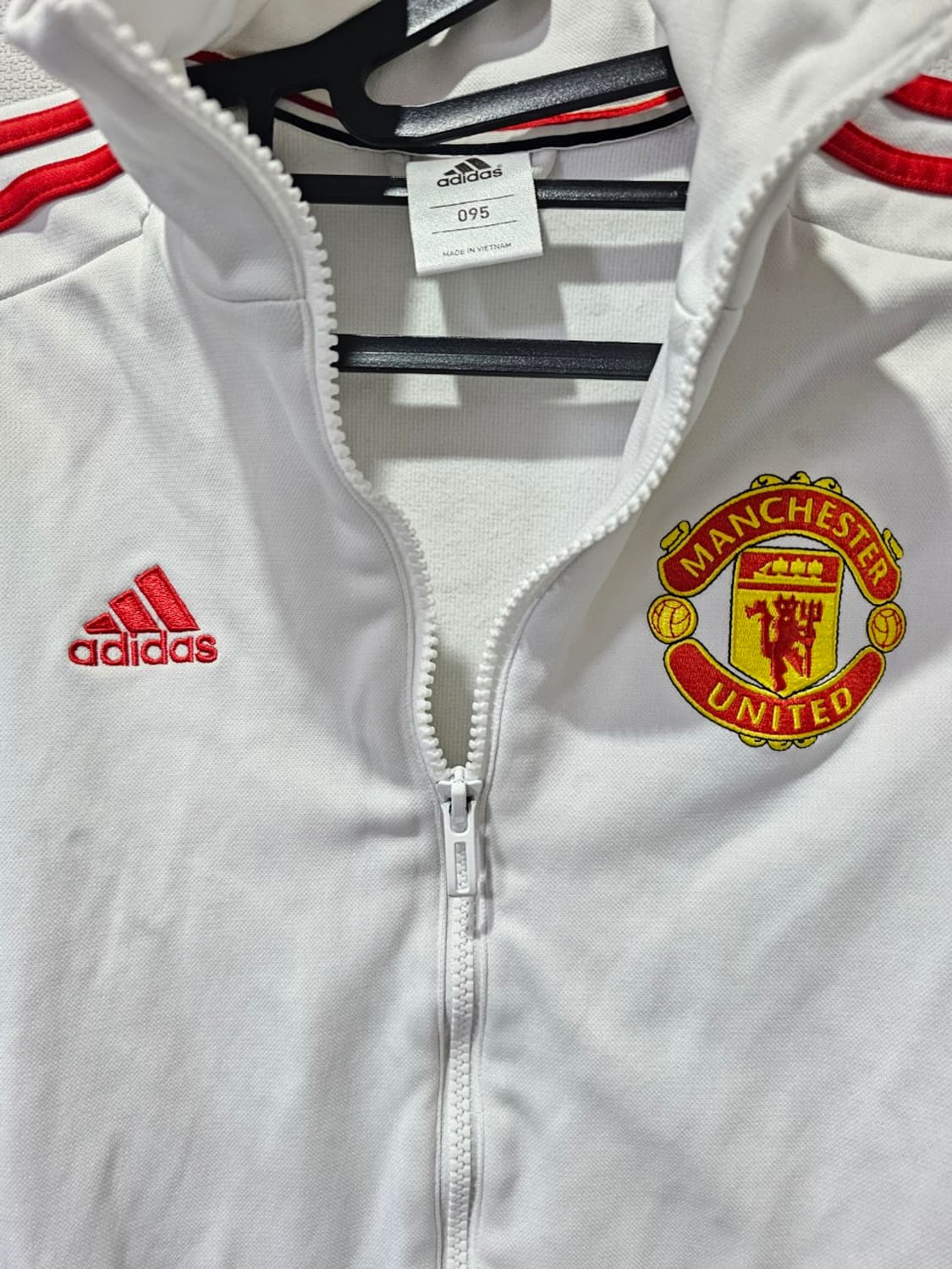 아디다스 맨유 흰빨 화이트 트랙탑 져지집업 95 / M 상품이미지3