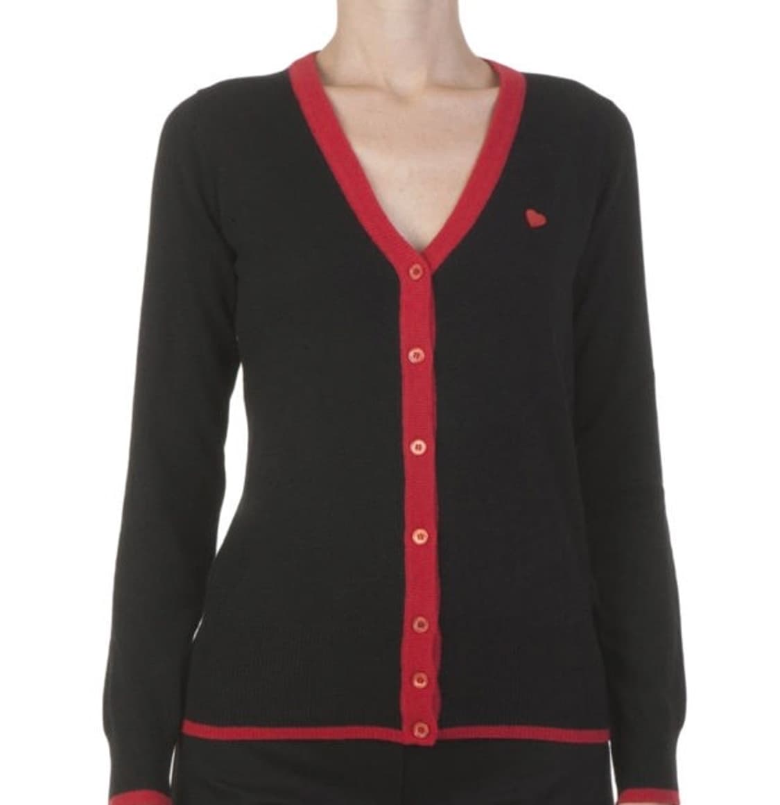 모스키노 하트 크롭 니트 가디건 상품이미지2