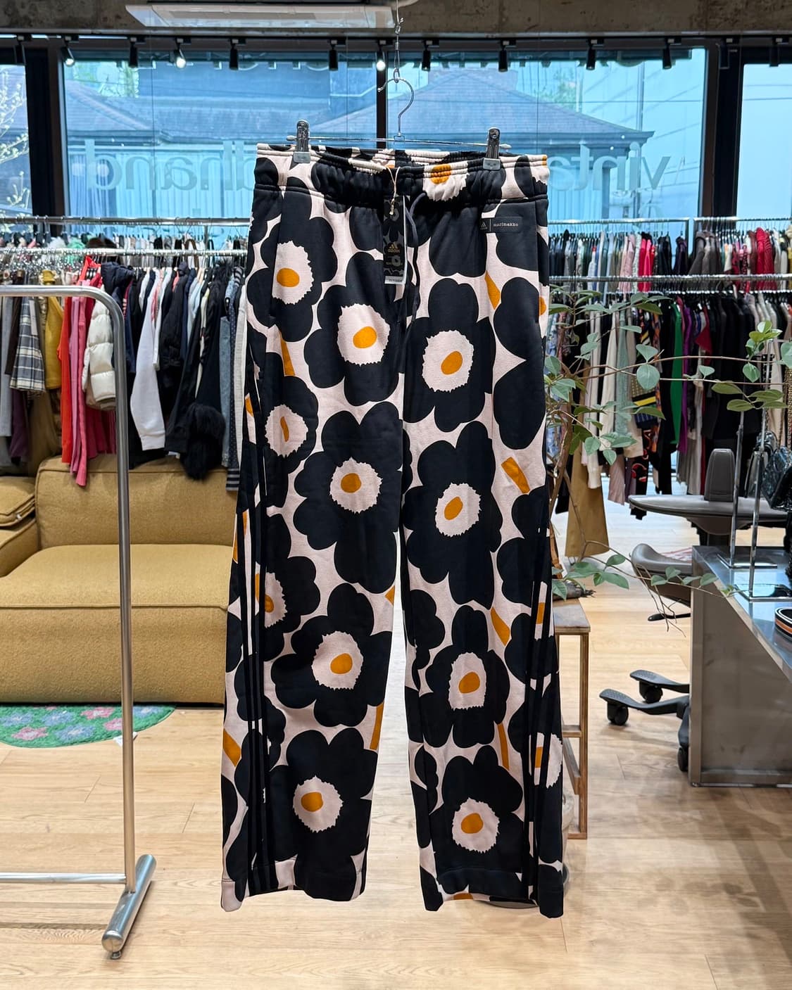 마리메코 x 아디다스 플라워 프린트 와이드 팬츠 상품이미지1