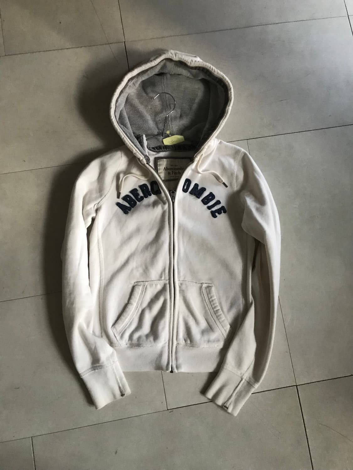 아베크롬비 아이보리 딱붙핏 후드집업 상품이미지8