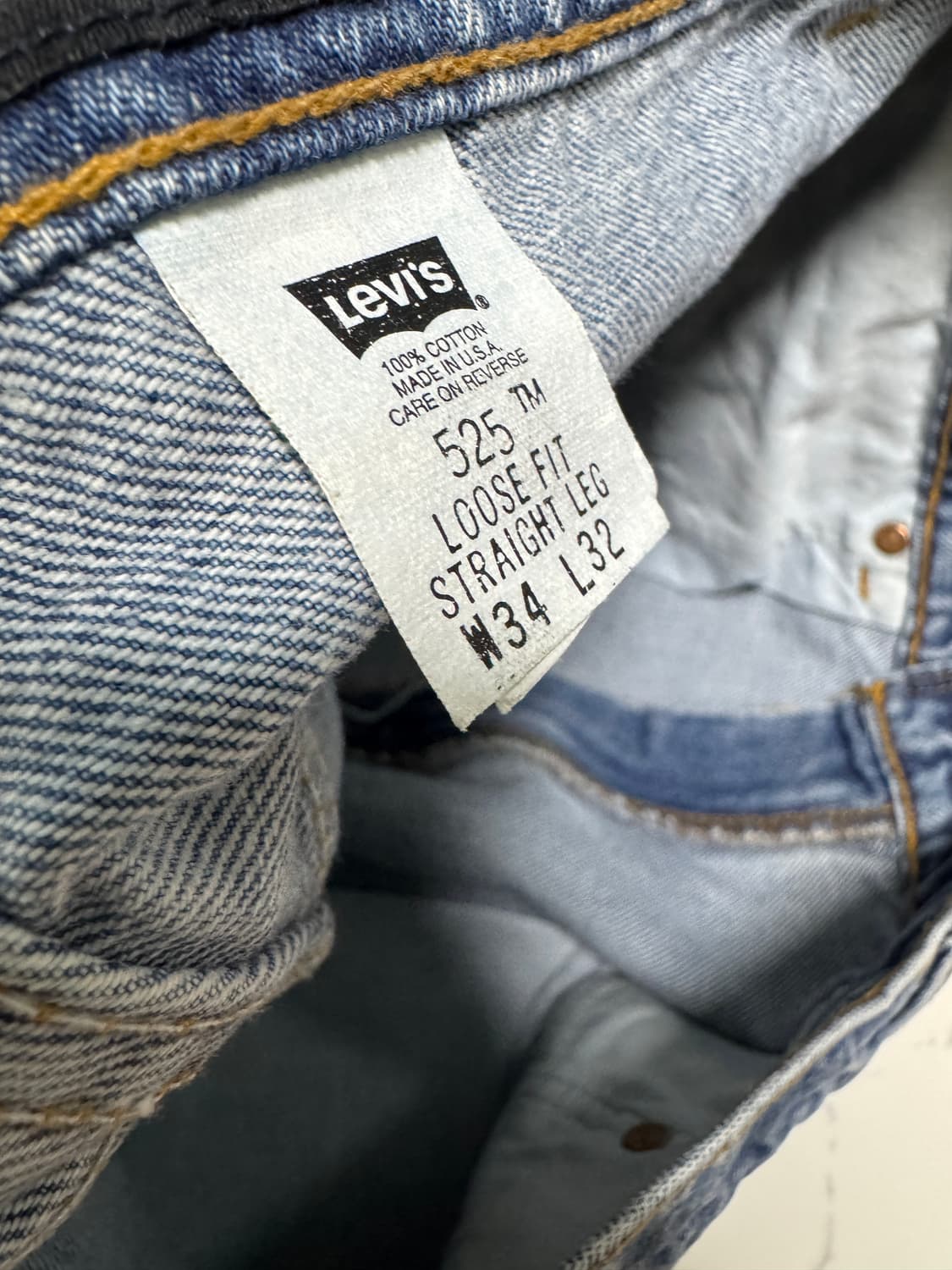 90s 리바이스 525 34/32 usa made 상품이미지3