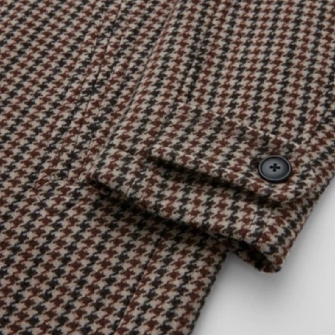 쿠어 오버핏 하운드투스 발마칸 코트 상품이미지7
