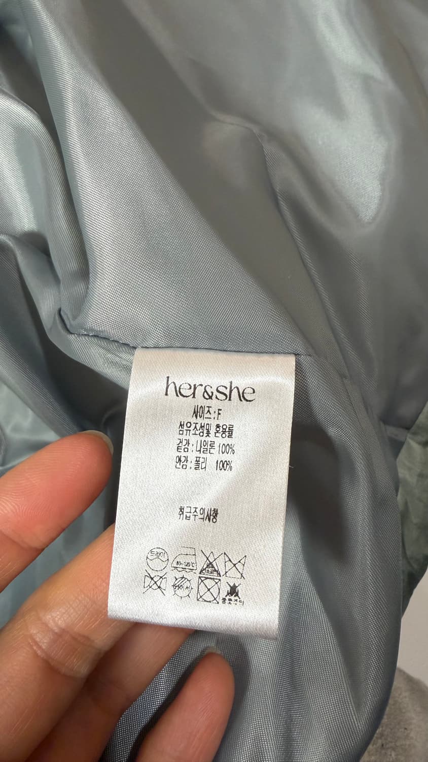허앤쉬(Her&she) 니트 레이어 구스100 패딩 조끼 F 정가 32만 상품이미지10