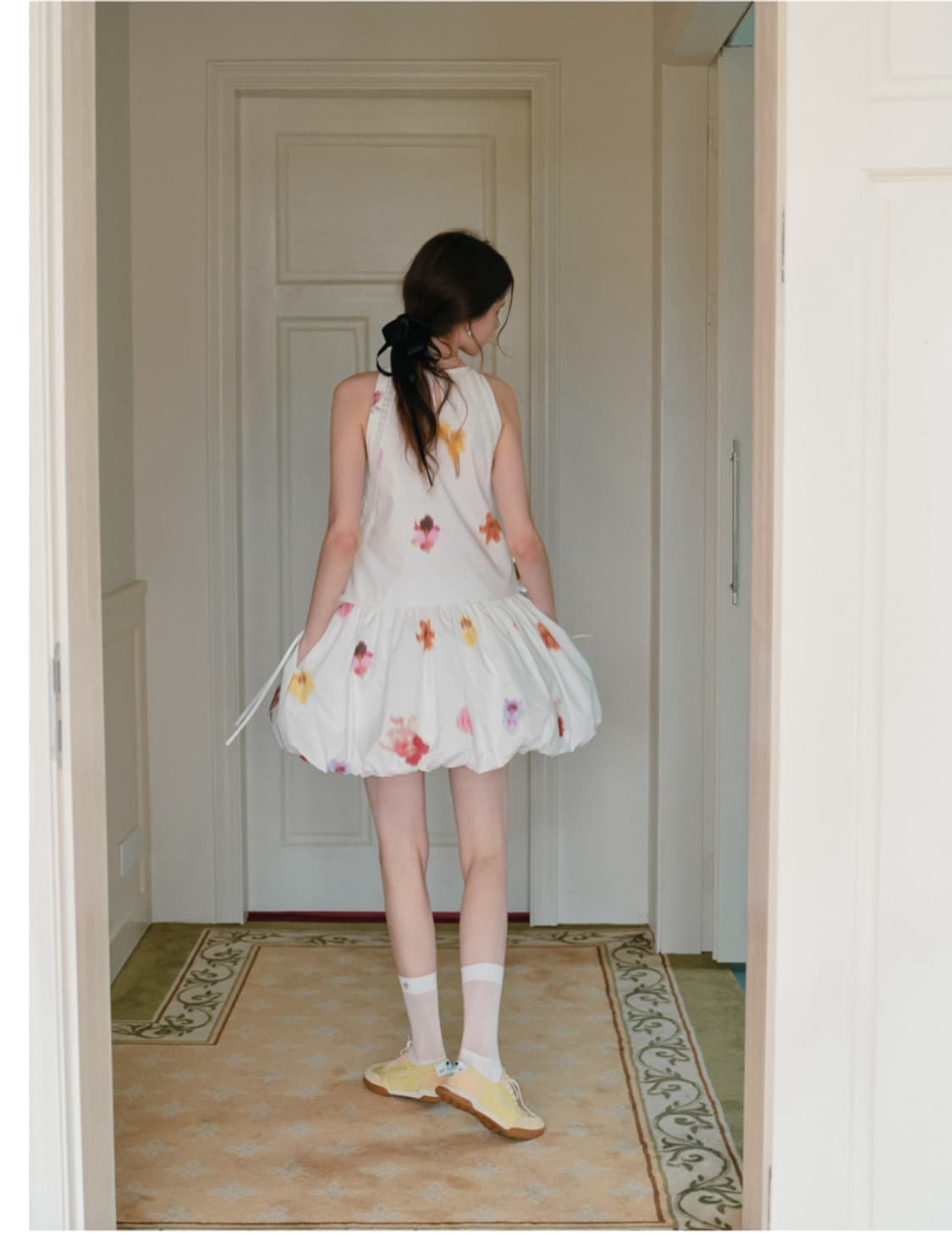 쎄무아듀 Smudge halter neck balloon dress 상품이미지5