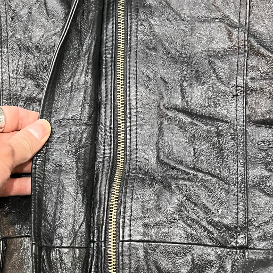  Veranesi 후드 레더 자켓 y14923 상품이미지4