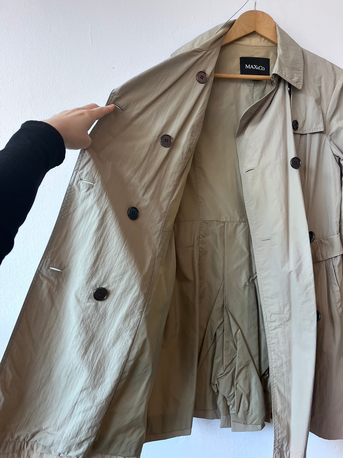 막스앤코 여성 간절기트렌치코트 40사이즈 상품이미지4