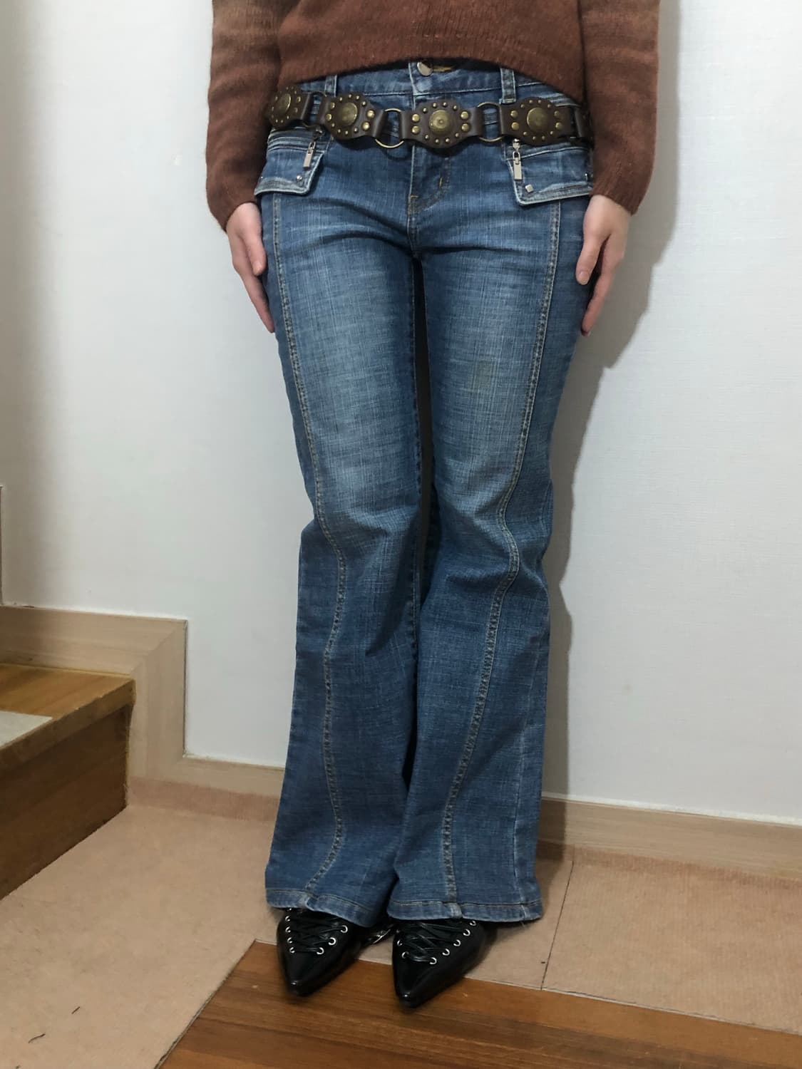 빈티지 데님 포켓 팬츠 상품이미지5