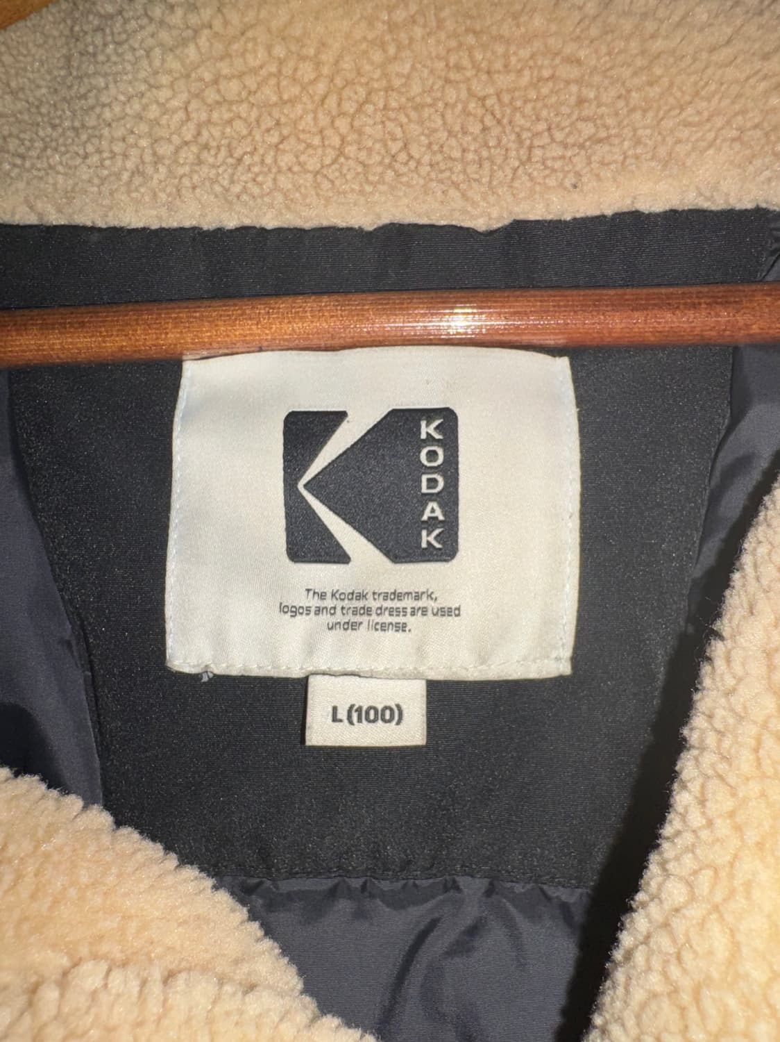 코닥 컬러블록 숏패딩 L(100) 상품이미지3