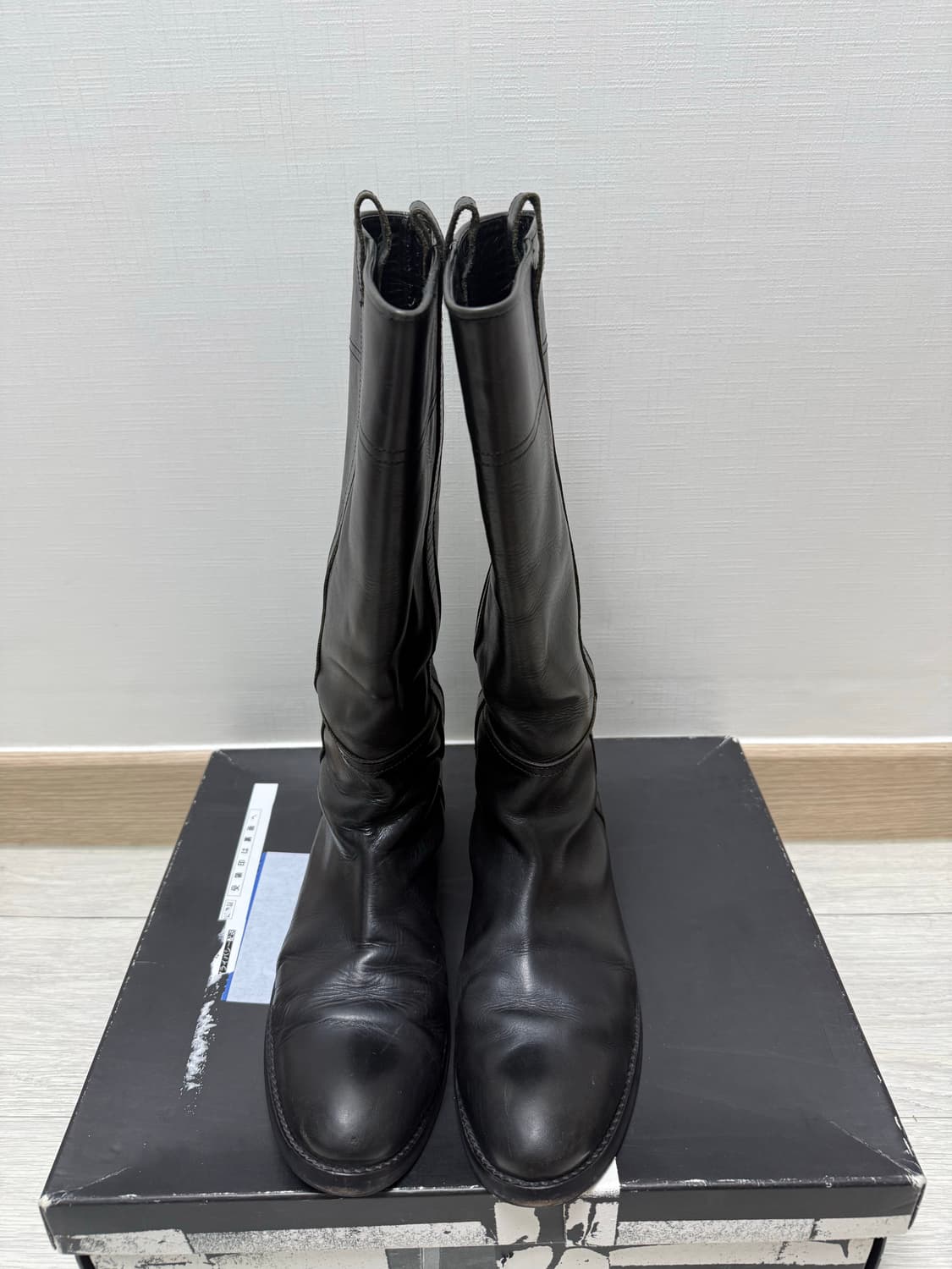 (240-245)요지야마모토 ys 레더 롱부츠 상품이미지2