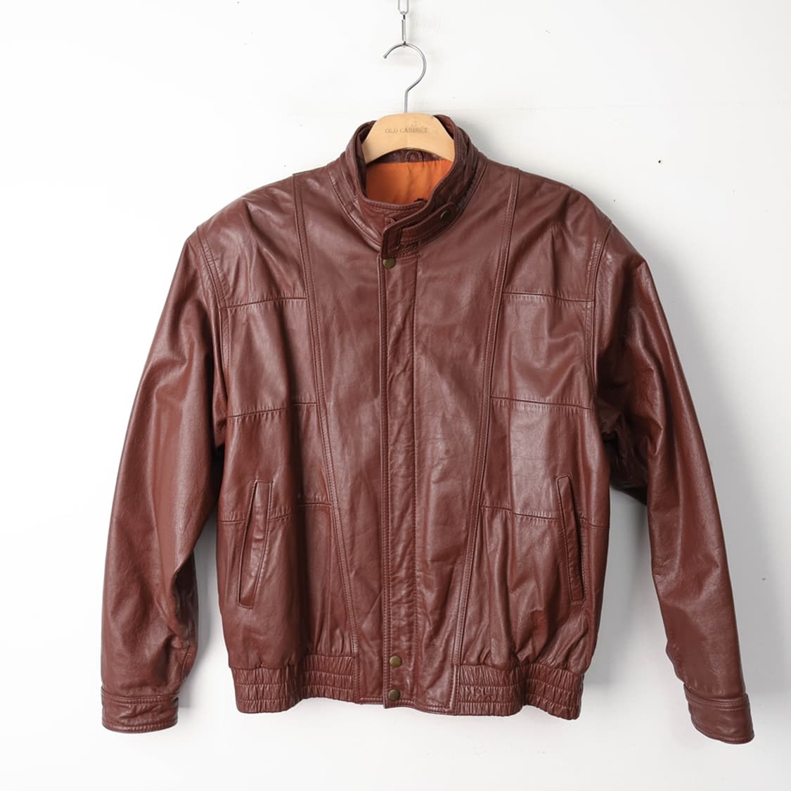 100/VALENTINO UOMO 발렌티노 빈티지 레더 봄버자켓 상품이미지1