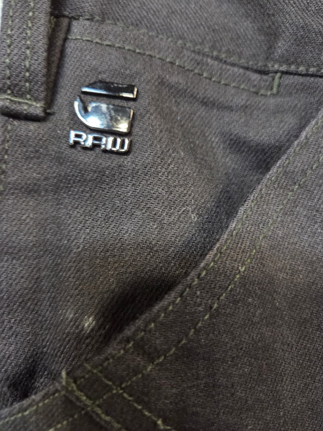 G-Star RAW 블랙 디테일 데님 팬츠(W29/L32)남여공용 상품이미지3