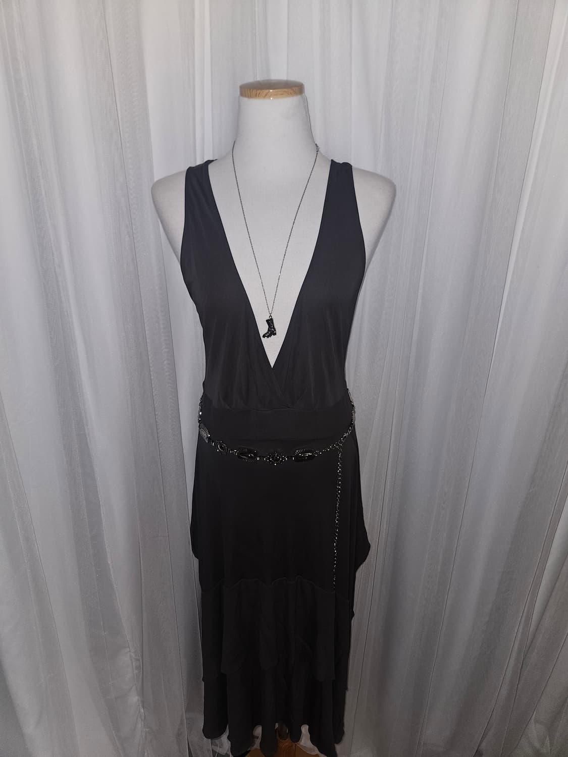 Hugo Boss y2k🩶 무디 그레이브라운 긱시크 드레스 상품이미지2