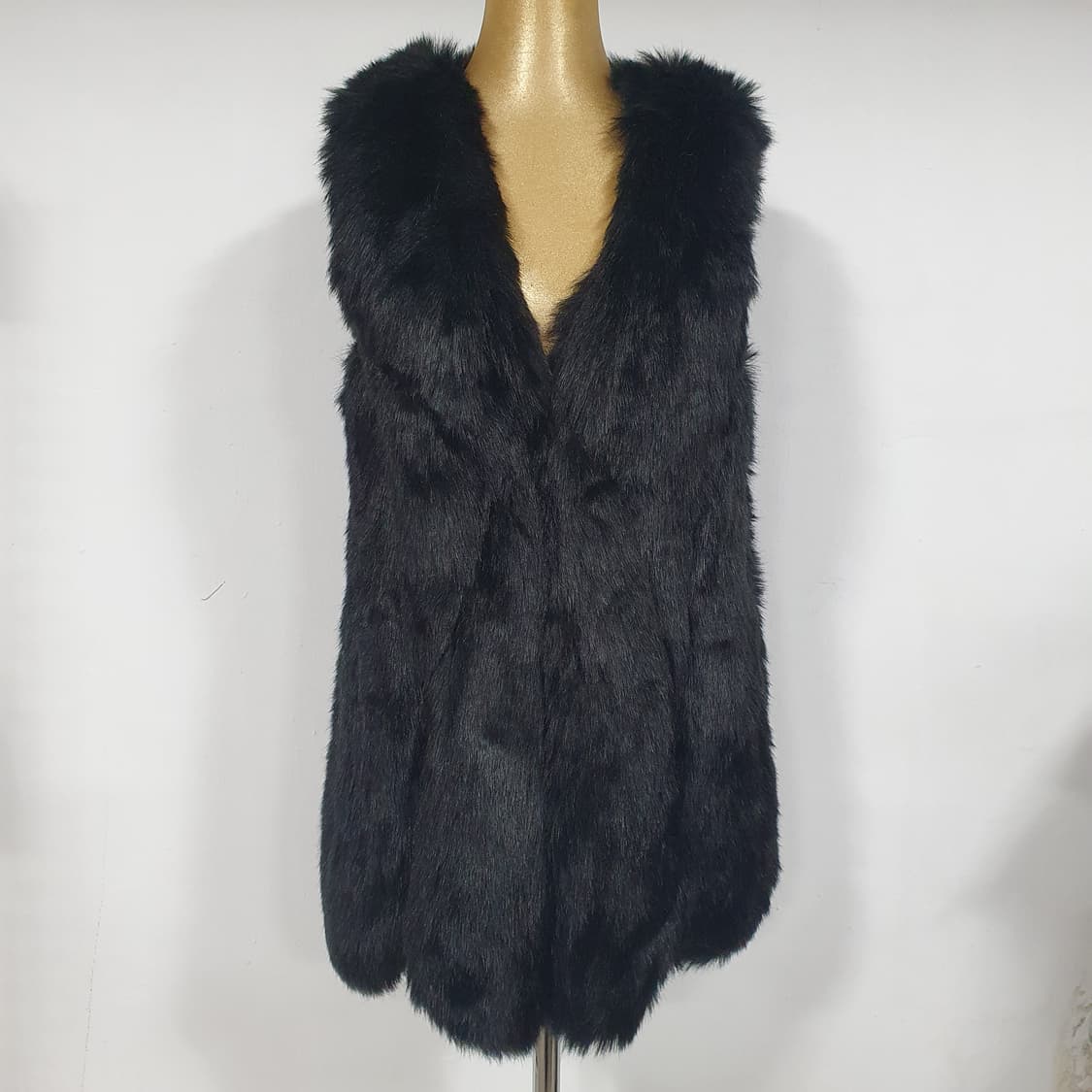 빈티지 페이크퍼 베스트 갸루 y2k 펑크 상품이미지1