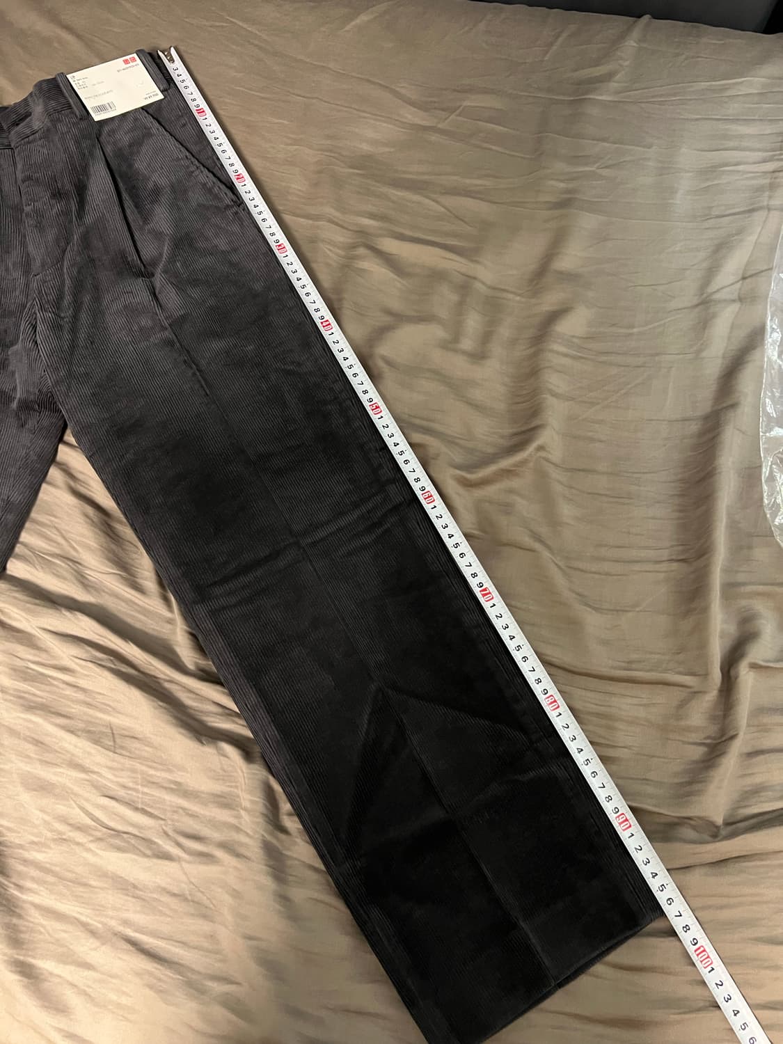 유니클로 코듀로이 골덴바지 다크그레이 xs 새제품 상품이미지1