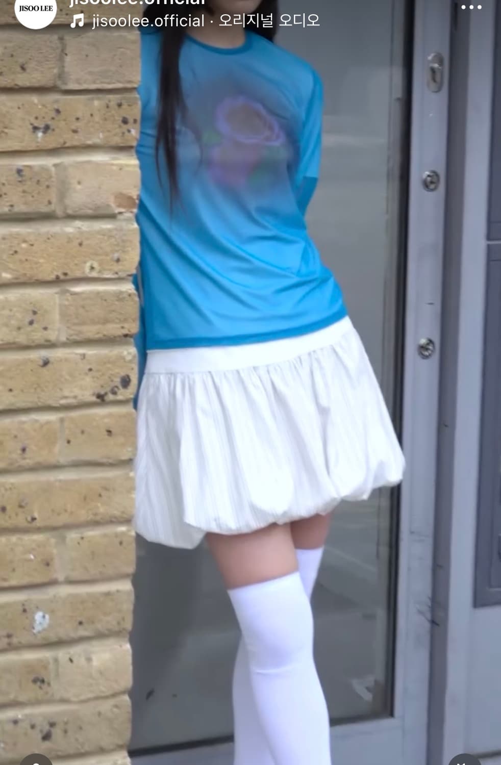 지수리 jisoolee 스트라이프 벌룬 스커트 상품이미지3