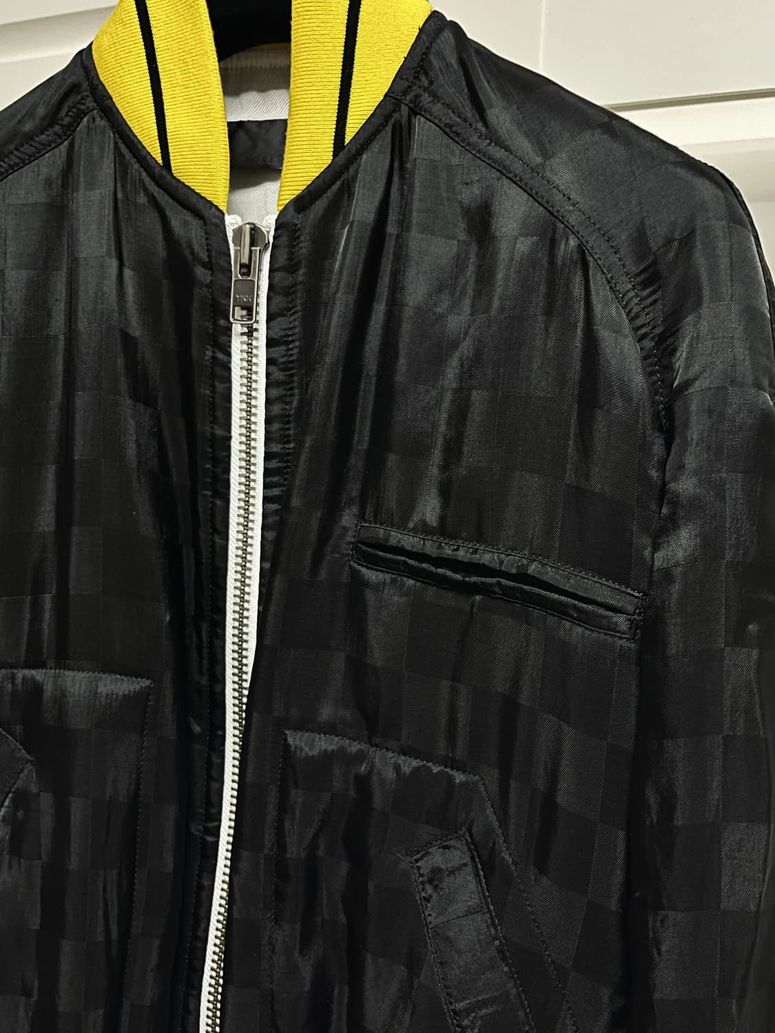 하이더 아커만 / 블랙 체커 자카드 봄버 / XS 상품이미지6