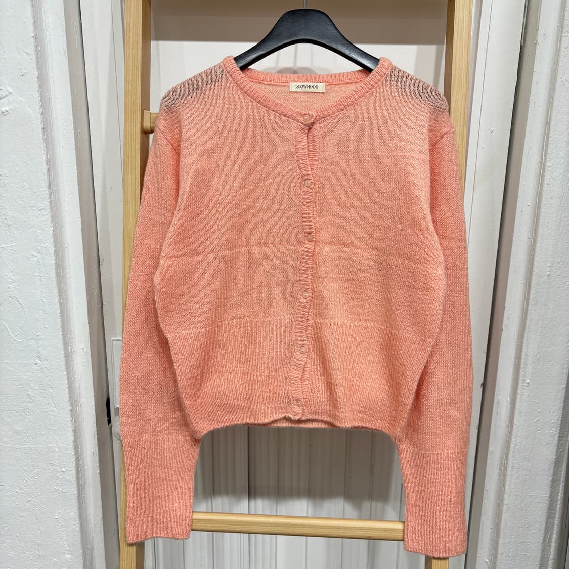 [새상품] 여성 복숭아색감 니트 가디건 상품이미지1