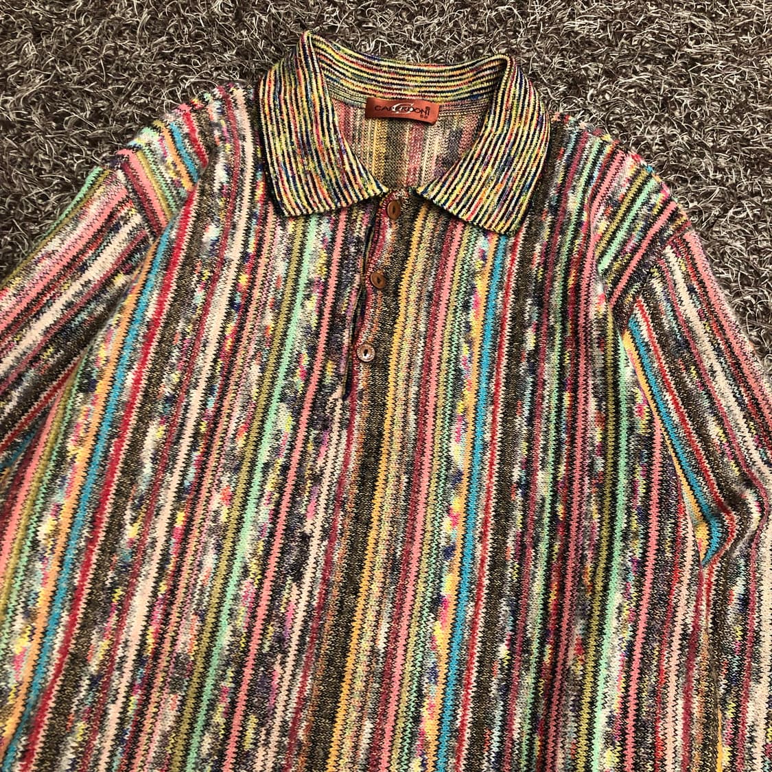 CAPERDONI 싸이키델릭 카라 니트  상품이미지2