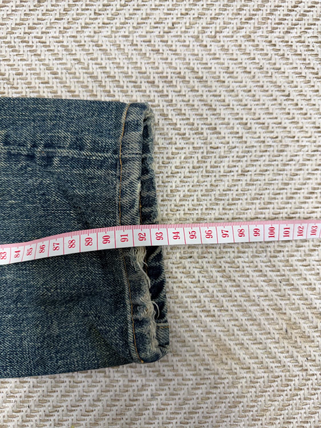 정품) 생로랑 남성 데미지 워싱 데님 청바지 30 상품이미지8