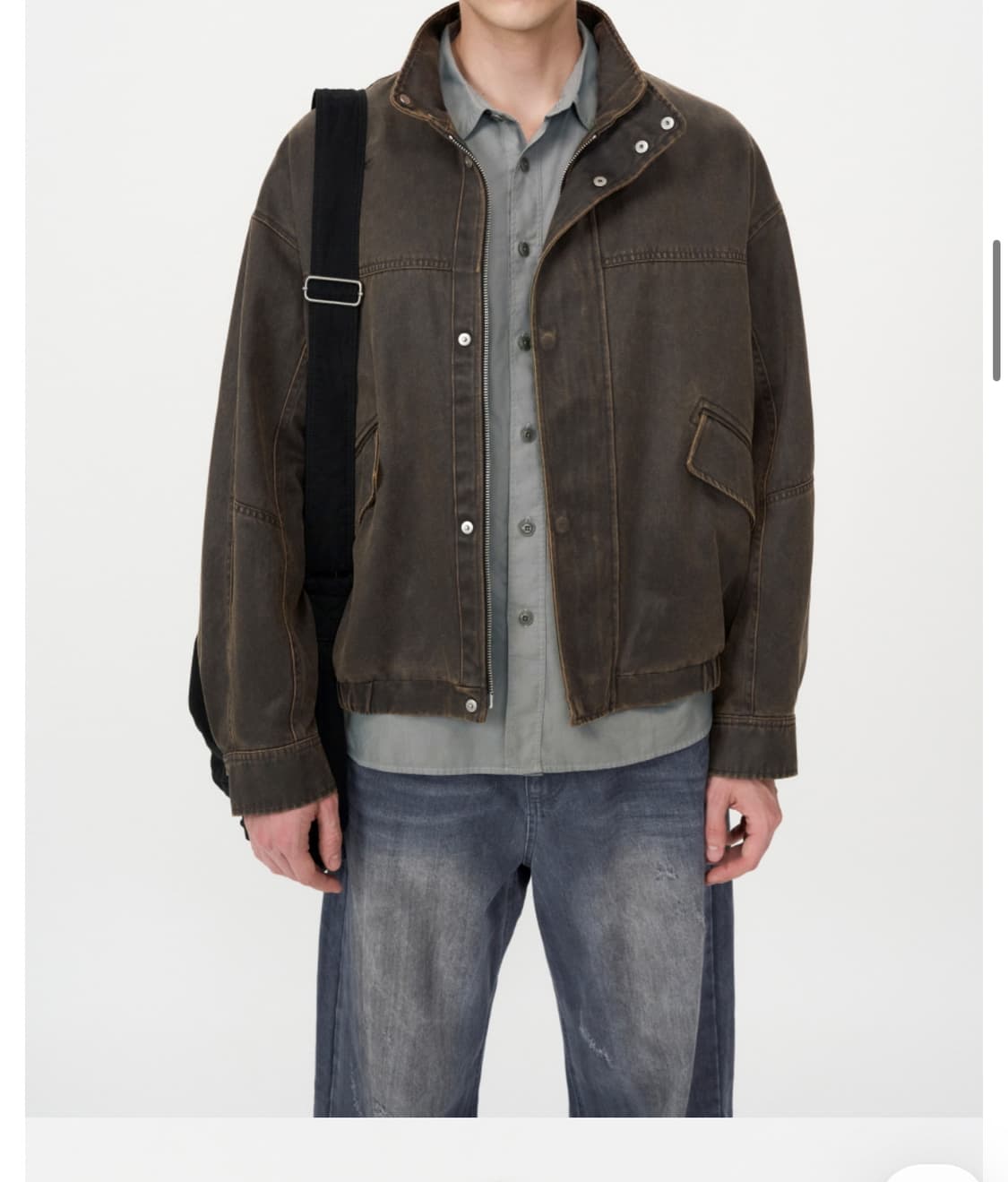 인사일런스 워시드 에코레더 자켓 상품이미지2