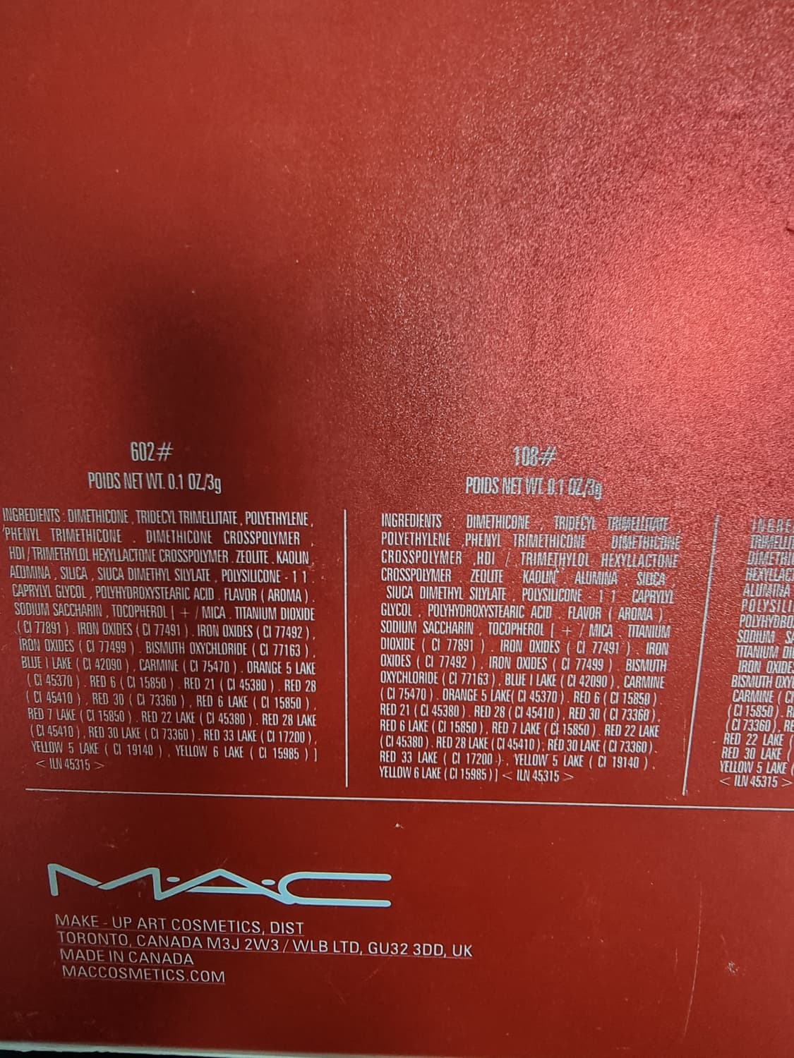 선물용)새상품)맥 립스틱 본품6개 세트 입니다. 상품이미지2