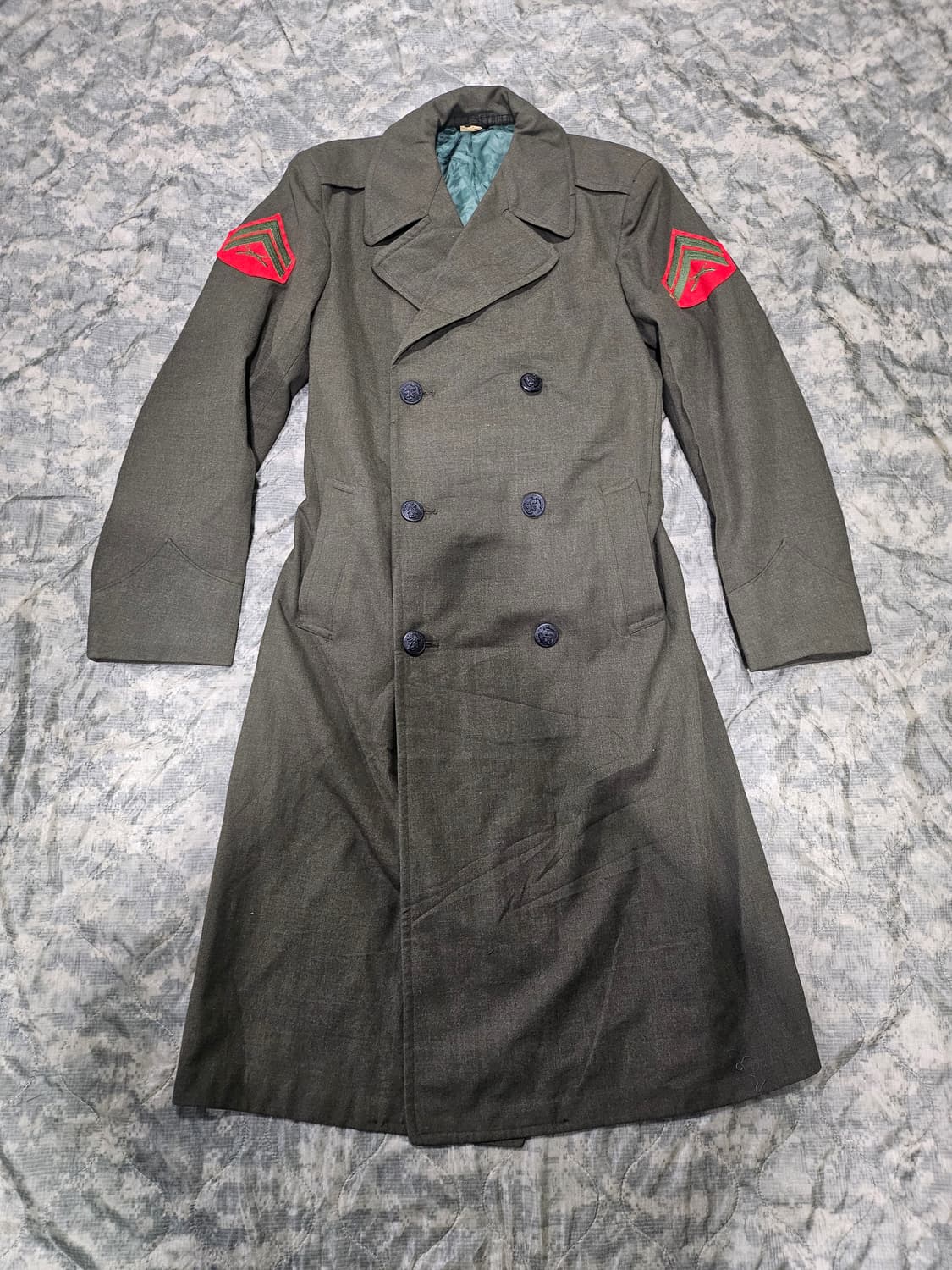 70s 미군오리지날 세이즈그린 울코트 상품이미지1