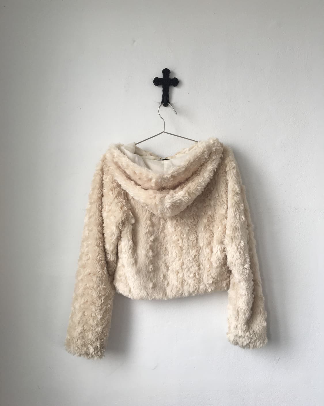 Fake fur hood zip up 상품이미지3