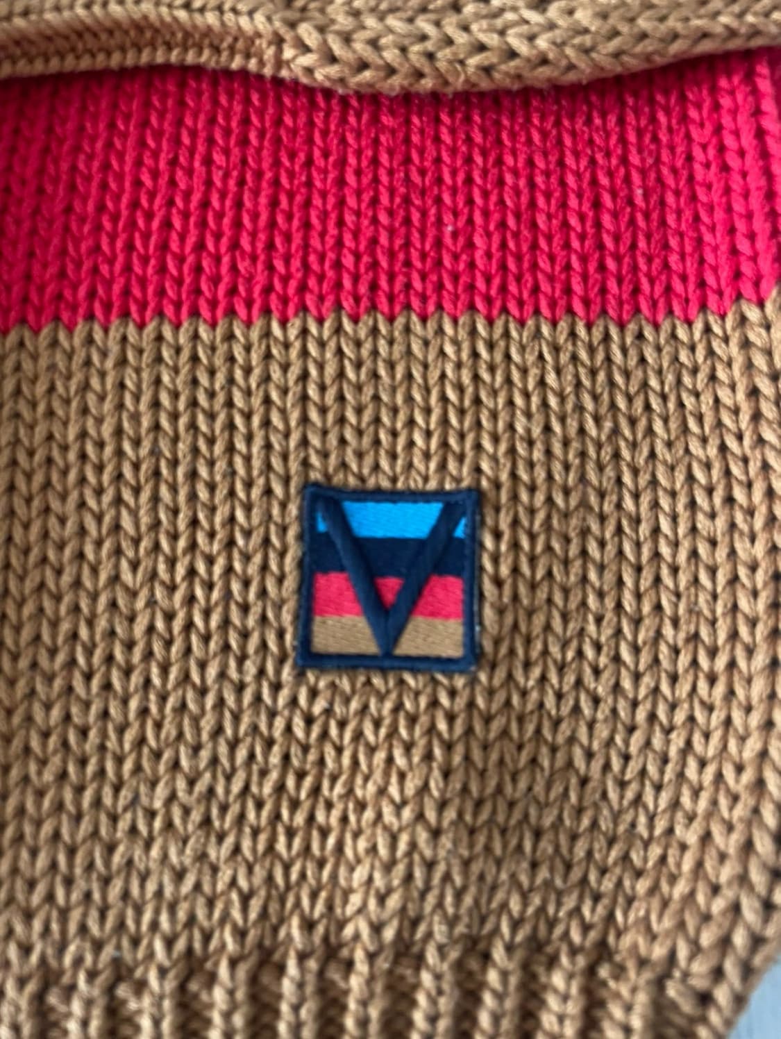 루이비통 멀티보더 크루넥 스웨터 XL 새상품급 상품이미지4