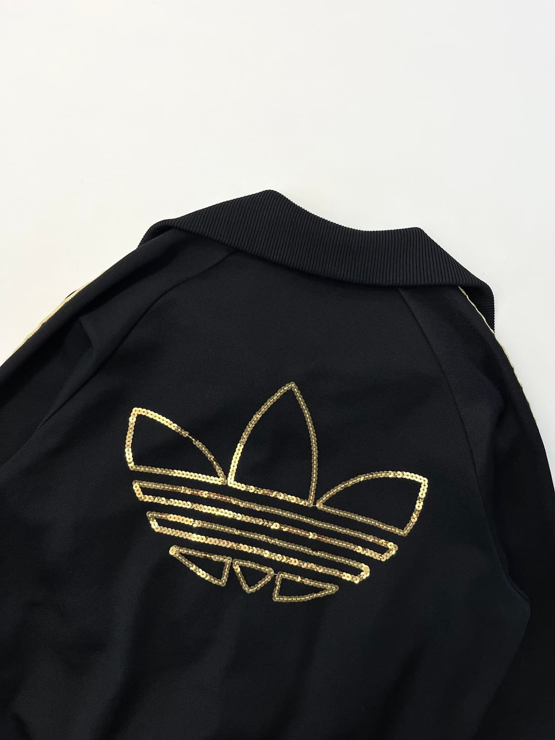 Adidas 아디다스 골드글리터 블랙컬러 우먼 트랙탑 상품이미지7