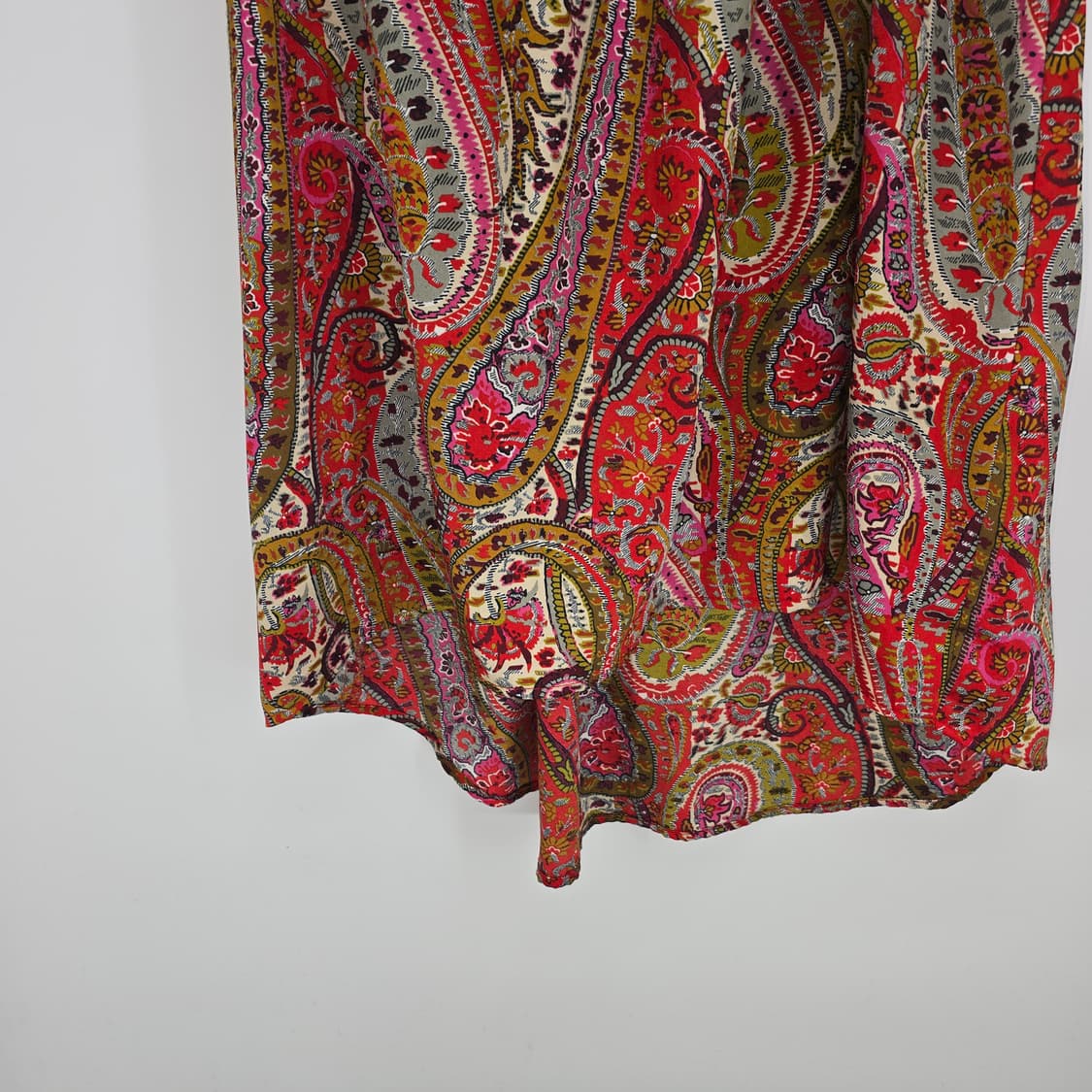 ZARA Paisley Satin Dress with Belt Pink 상품이미지10