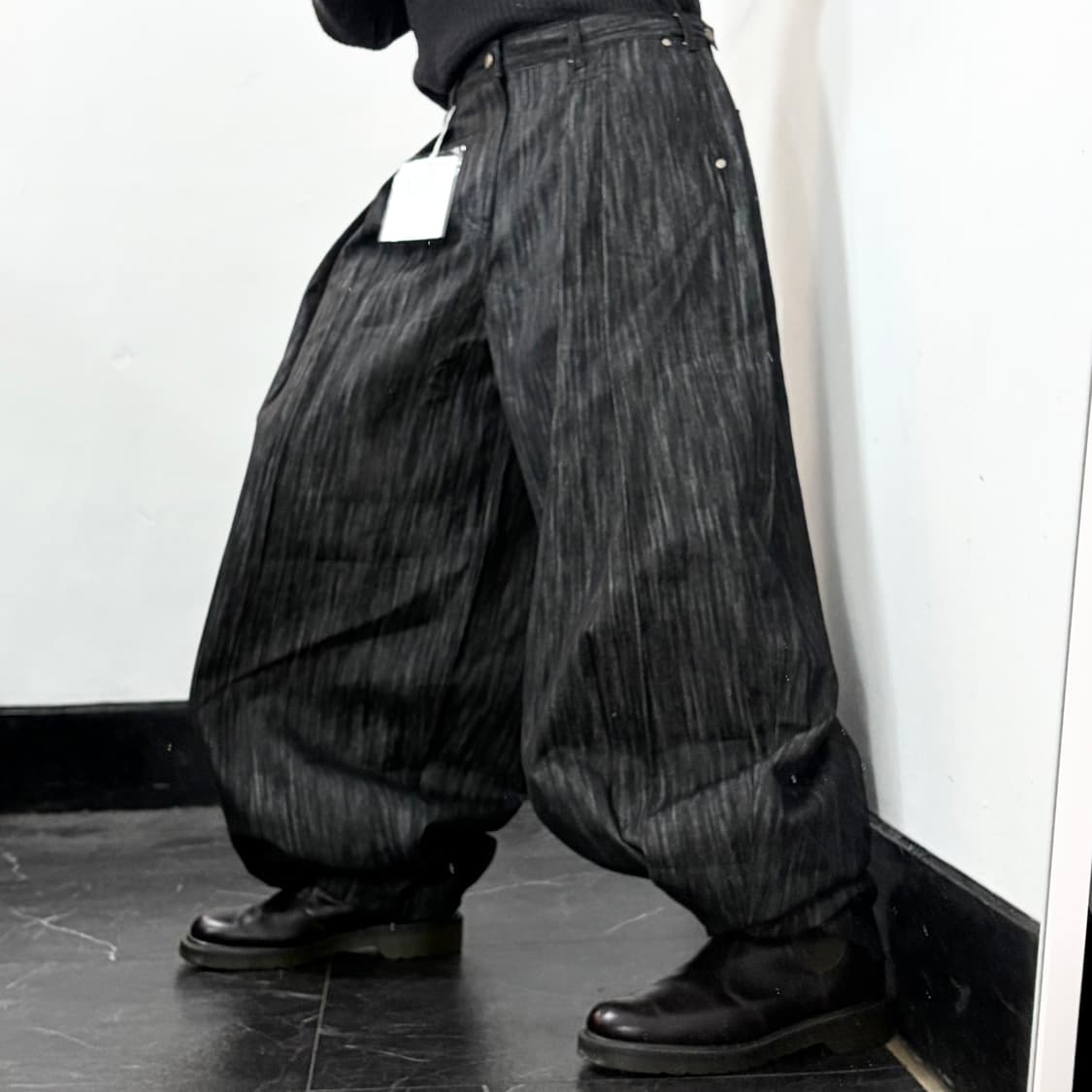 (새상품) IDWS 아돈워너셀 오로라 데님 벌룬 팬츠 상품이미지3