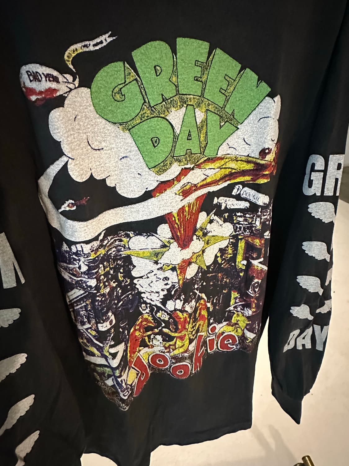 빈티지 밴드티 락티 그린데이 브로쿰 상품이미지3