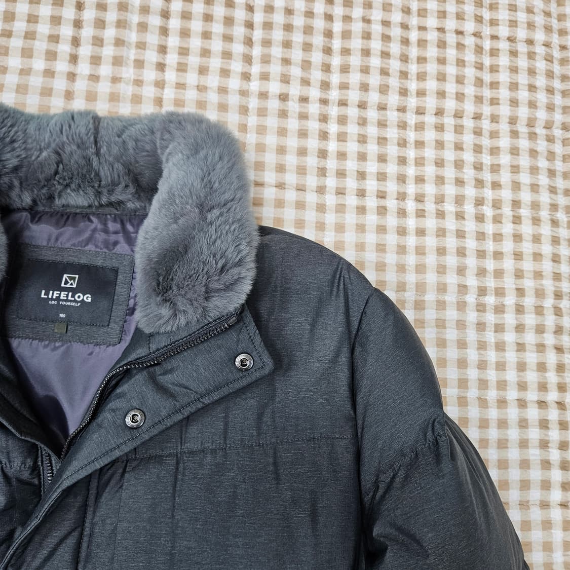 라이프로그 오리털 코트형 패딩 남자100 상품이미지3